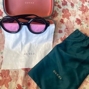 Gucci men’s pink lenses framed
